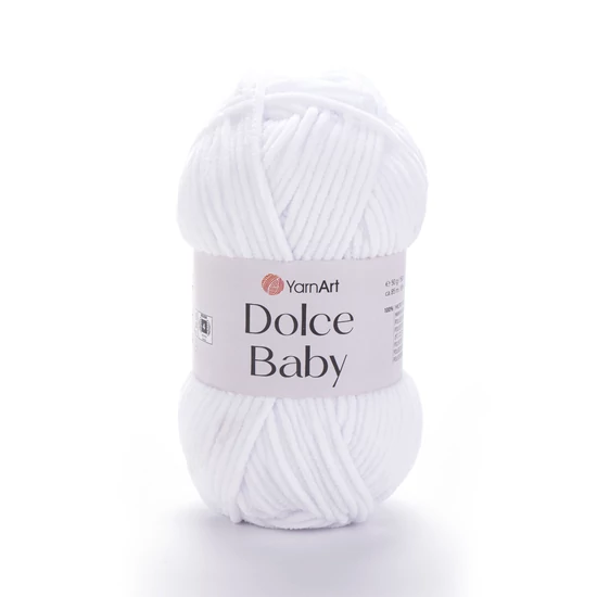Yarnart Dolce Baby zseníliafonal – 741 – FEHÉR