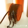 Kép 2/2 - Cross-Body táskapánt, táskafül 120 cm - WOOD BROWN