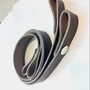 Kép 1/2 - Bőr táskapánt patentos 50 cm - Sötétbarna