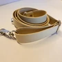 Kép 1/2 - Bőr táskapánt cross body 120 cm - bézs