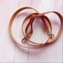 Kép 2/2 - bőr crossbody táskapánt 120 cm őzbarna