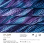 Kép 2/2 - Gazzal Worm - kézzel festett fonal – 3878 – Opál mix