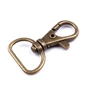 Kép 1/2 - Fém karabiner bújtatóval, 18 mm - ósárgaréz