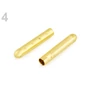 Kép 1/3 - Fém zsinórvégződés 4,5x22 mm - Arany
