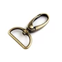 Kép 1/2 - Fém karabiner bújtatóval 25 mm ósárgaréz