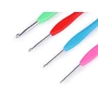 Kép 1/2 - Fém horgolótű szilikon nyéllel színes - 3,5 mm