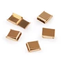 Kép 1/2 - Lapos zsinórvég 10 mm szalagvég  - rosegold 10 db