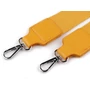 Kép 1/2 - Textil crossbody táskafül karabinerrel  3,8 cm -Mustár nikkel szerelékkel