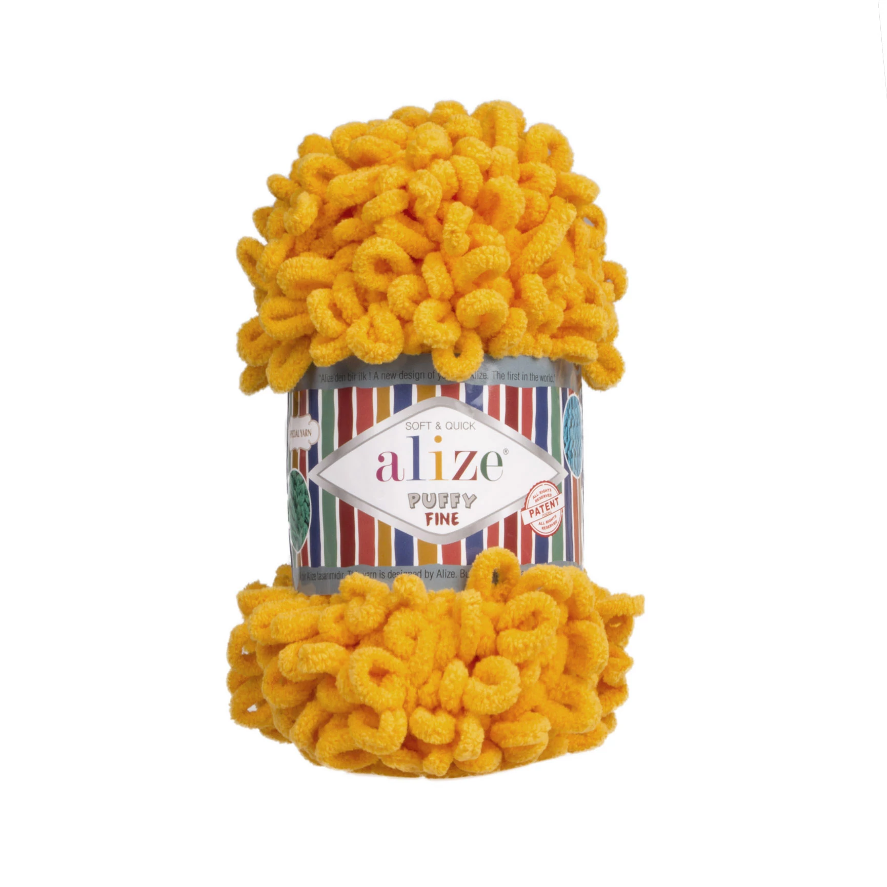Alize Puffy Fine - mustáros sárga