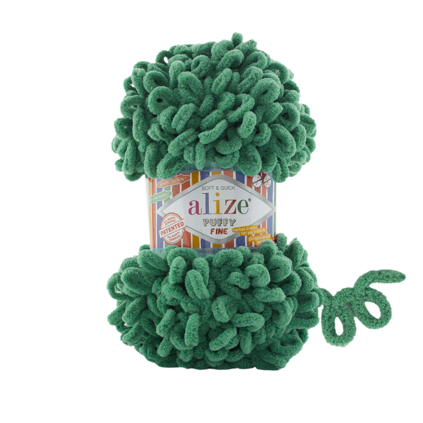 Alize Puffy Fine - KARÁCSONY ZÖLD