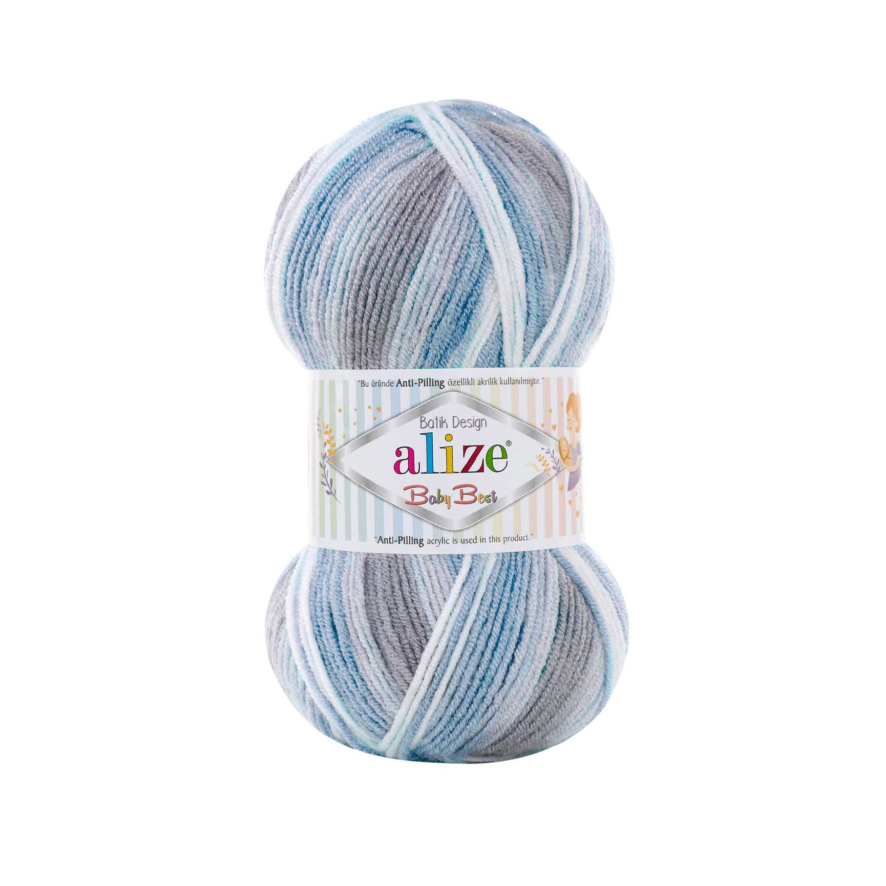 Alize Baby Best Batik -  Kék-szürke 7540