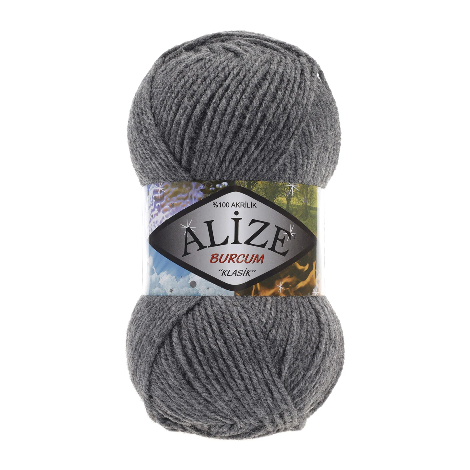 Alize Burcum Klasik - SÖTÉTSZÜRKE MELANGE