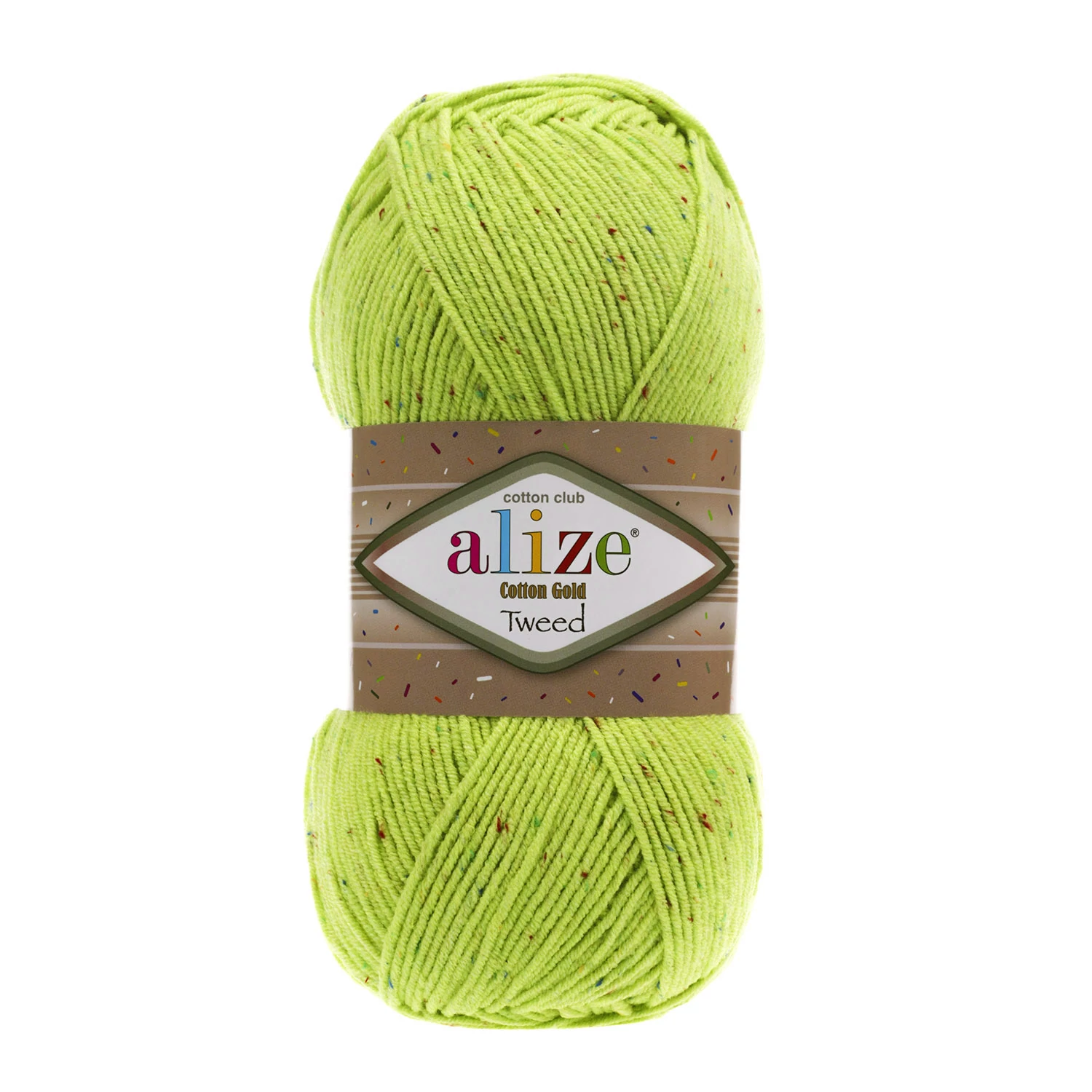 Alize Cotton Gold Tweed - LIME