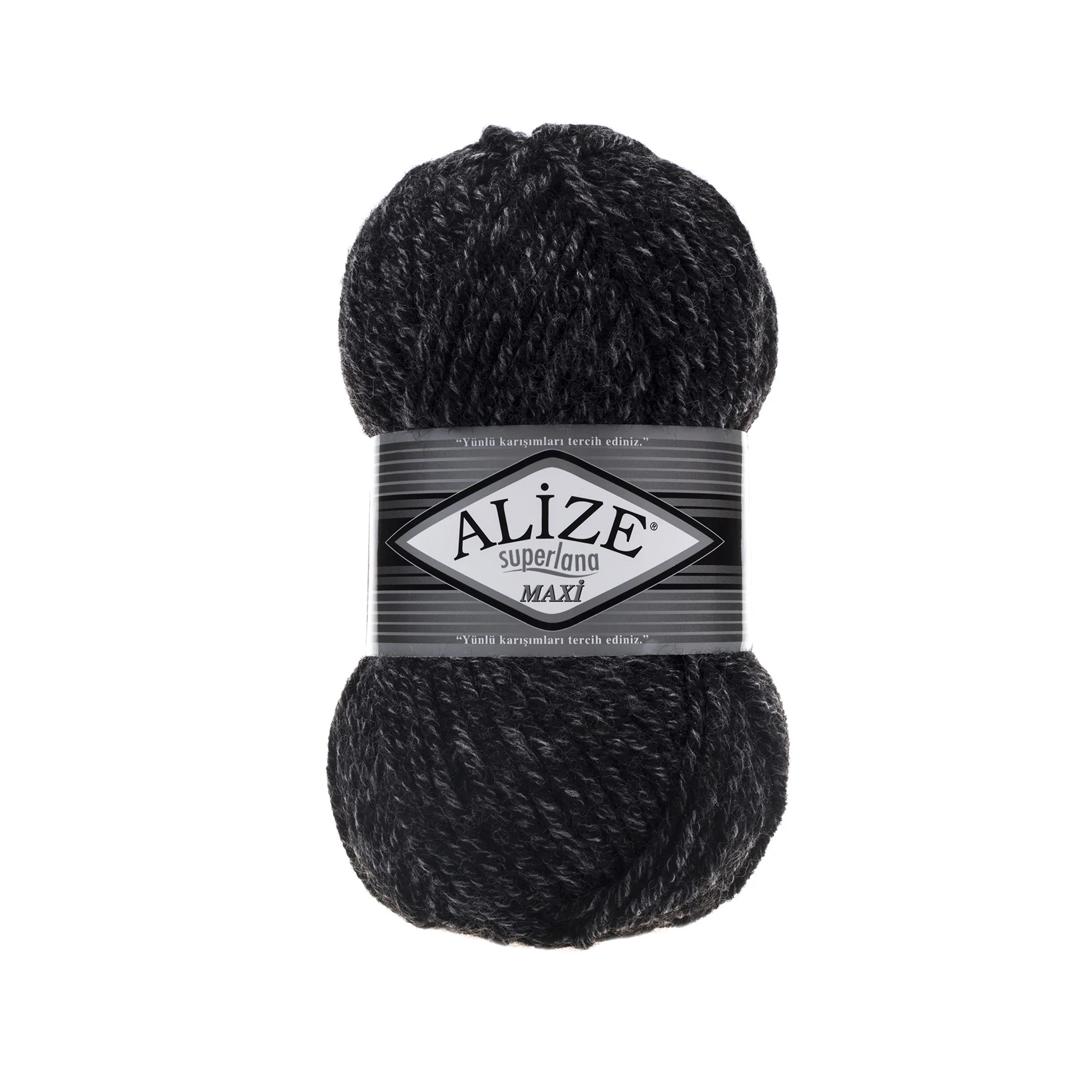 Alize Superlana Maxi - Fekete melange