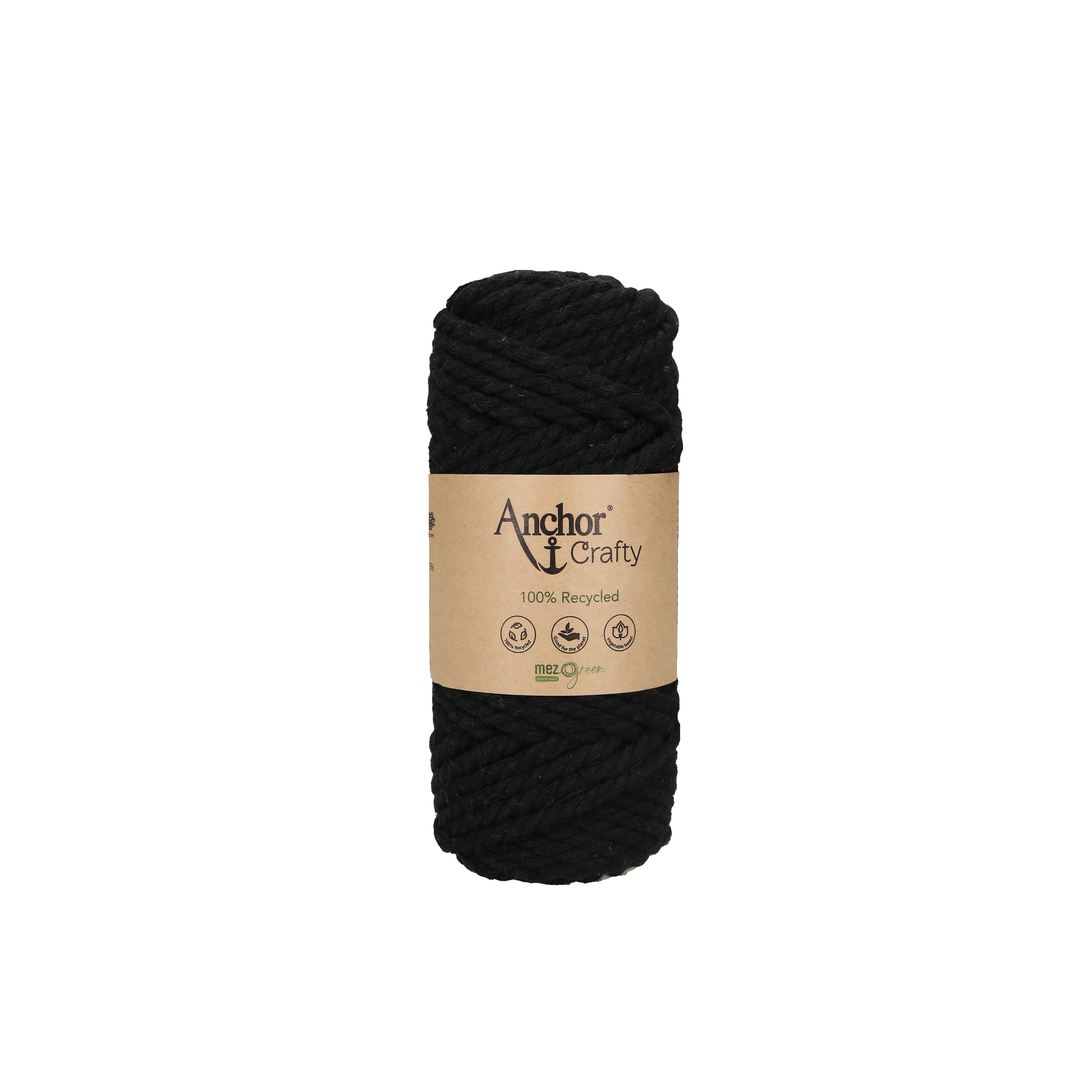 Anchor Crafty 3 ply makraméfonal - fekete