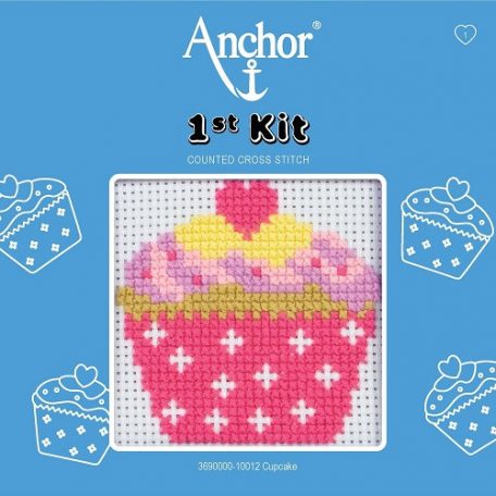 Anchor 1st Kit hímzőkészlet gyerekeknek - cupcake