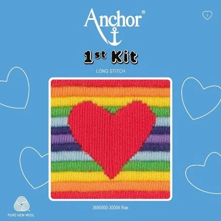 Anchor 1st Kit hosszúöltéses hímzőkészlet gyerekeknek - rainbow