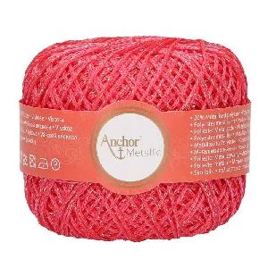 Anchor Metallic horgolócérna - Neon pink
