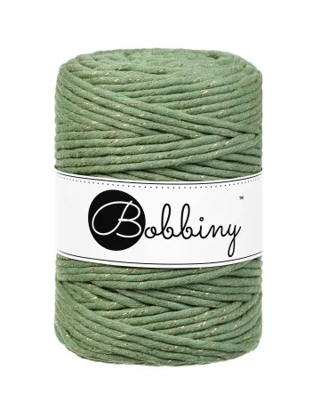 Bobbiny kifésülhető makramé fonal 5 mm  - GOLDEN EUCALYPTUS