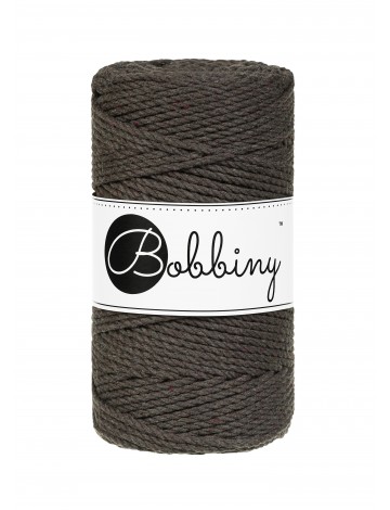 Bobbiny 3 Ply Makramé fonal 3 mm - ESPRESSO