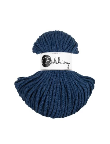 Bobbiny Premium Zsinórfonal 5 mm-  farmerkék - 50 m