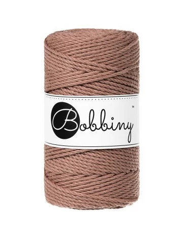 Bobbiny 3 Ply Makramé fonal 3 mm - MOCHA MOUSSE