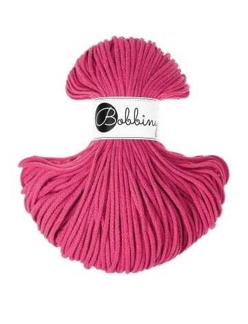 Bobbiny Zsinórfonal Junior 3 mm -  DOPAMINE PINK - 100 M