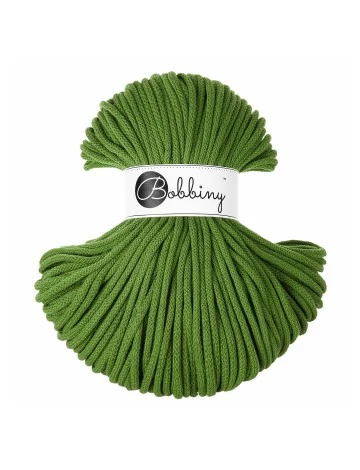 Bobbiny Premium Zsinórfonal - 5 mm - MOSS GREEN – 100 m