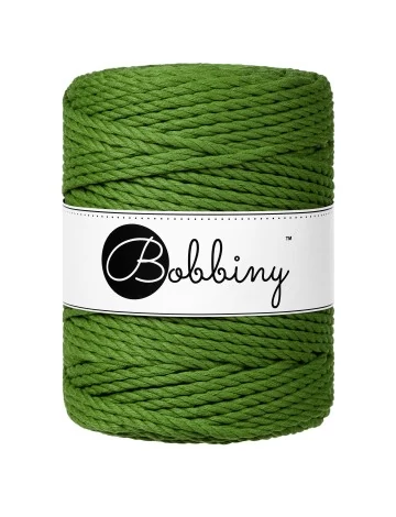 Bobbiny 3 Ply Makramé fonal 5 mm - MOSS GREEN