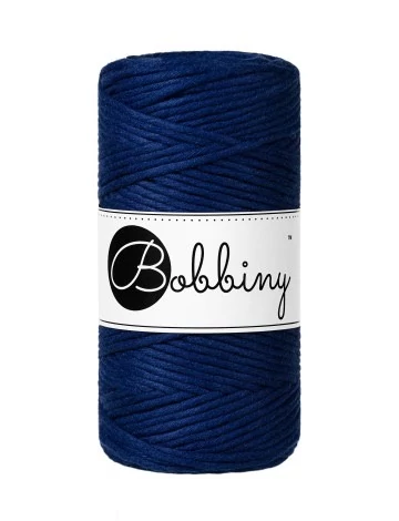 Bobbiny kifésülhető  makramé fonal 3 mm - INK BLUE