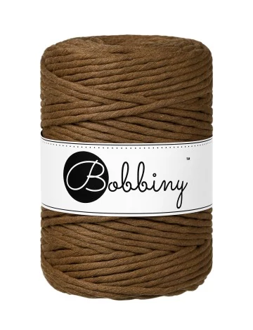 Bobbiny kifésülhető makramé fonal 5 mm - NUT BROWN