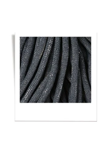 Bobbiny Zsinórfonal Jumbo 9 mm - SHINY CHARCOAL - 100 M