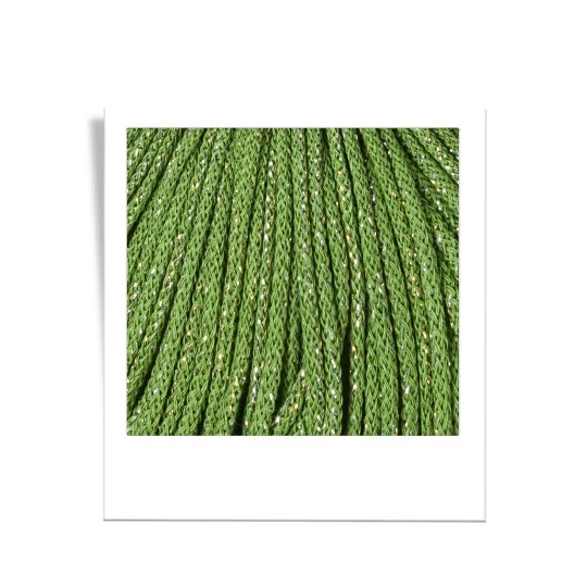 Bobbiny Zsinórfonal Junior 3 mm - SHINY MOSS GREEN - 100 M