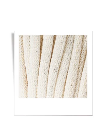 Bobbiny Zsinórfonal Jumbo 9 mm - SHINY NATURAL - 100 M