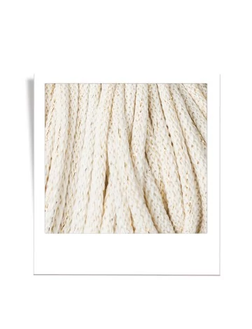 Bobbiny Premium zsinórfonal 5 mm – SHINY NATURAL - 100 m