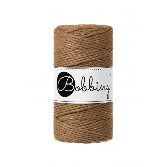ZZ Bobbiny makramé fonal 3 mm - 2021 Karácsony - Karamel Gold