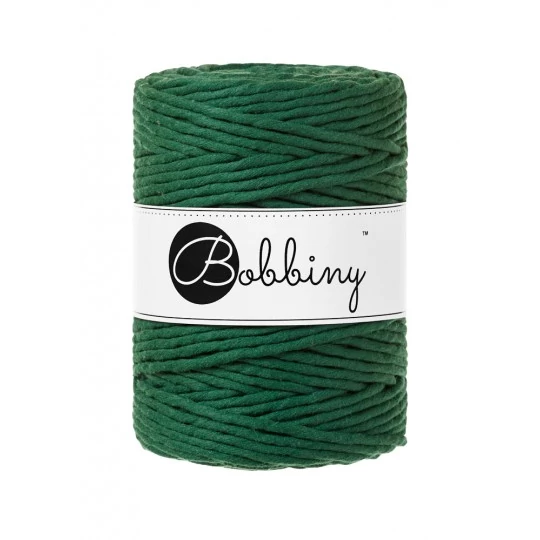 Bobbiny kifésülhető makramé fonal 5 mm - Pine green