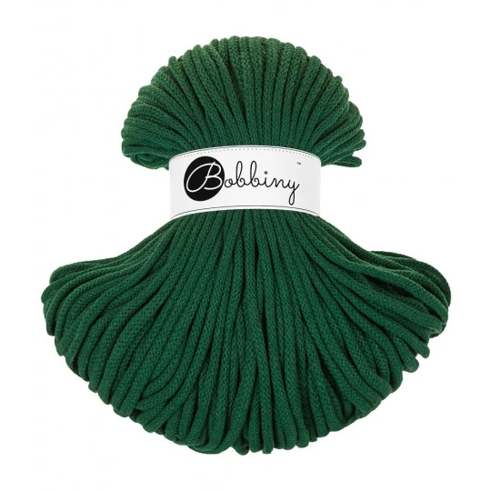 Bobbiny Premium Zsinórfonal 5 mm - Pine green – 100 m