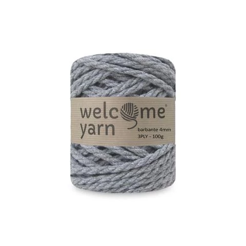 WelcomeYarn spárgafonal XL 3 ply 100 g - szürke