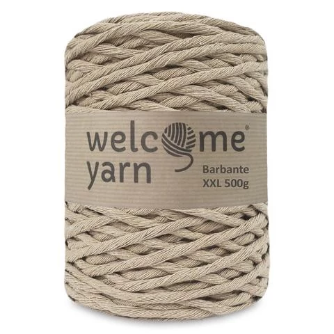 Welcomeyarn Spárgafonal XXL 500 g - 4 mm - bézs