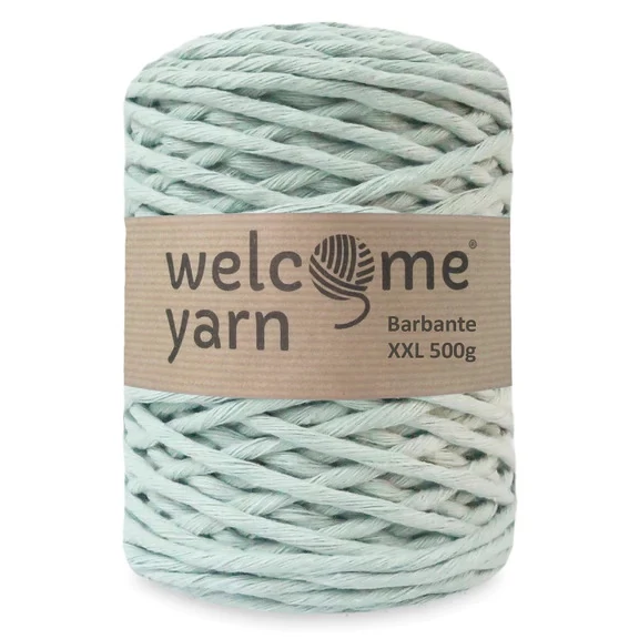 Welcomeyarn Spárgafonal XXL 500 g - 4 mm - pasztel zöld