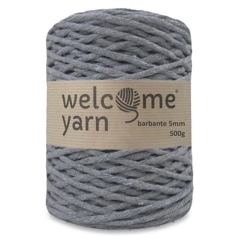 Welcomeyarn Spárgafonal XXL 500 g - 4 mm - szürke