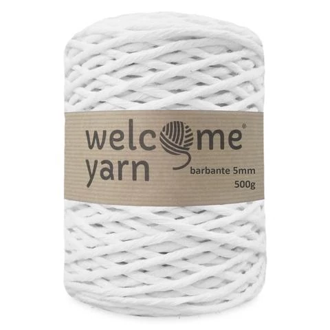 Welcomeyarn Spárgafonal XXL 500 g - 4 mm - fehér