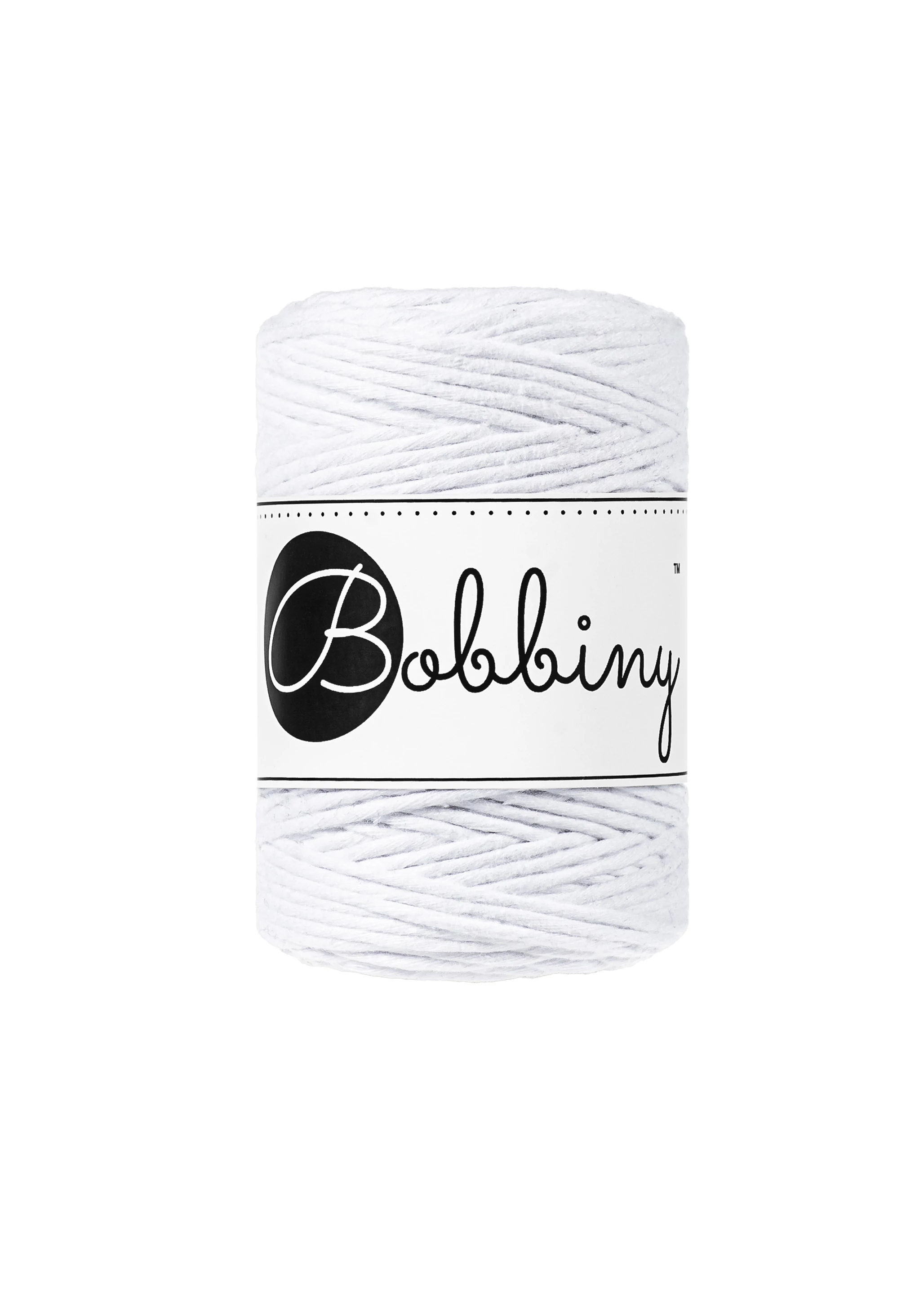 Bobbiny Baby kifésülhető makramé fonal 1,5 mm - fehér