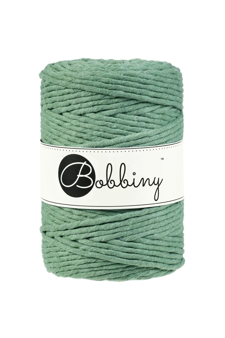 Bobbiny kifésülhető makramé fonal 5 mm - Eucalyptus green