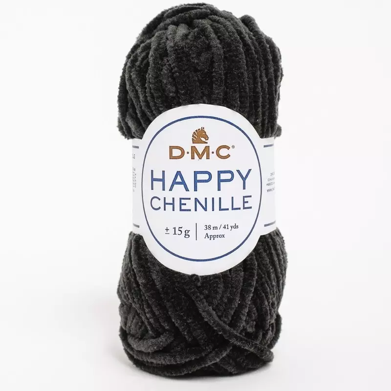 DMC Happy Chenille zseníliafonal 15 g - Fekete