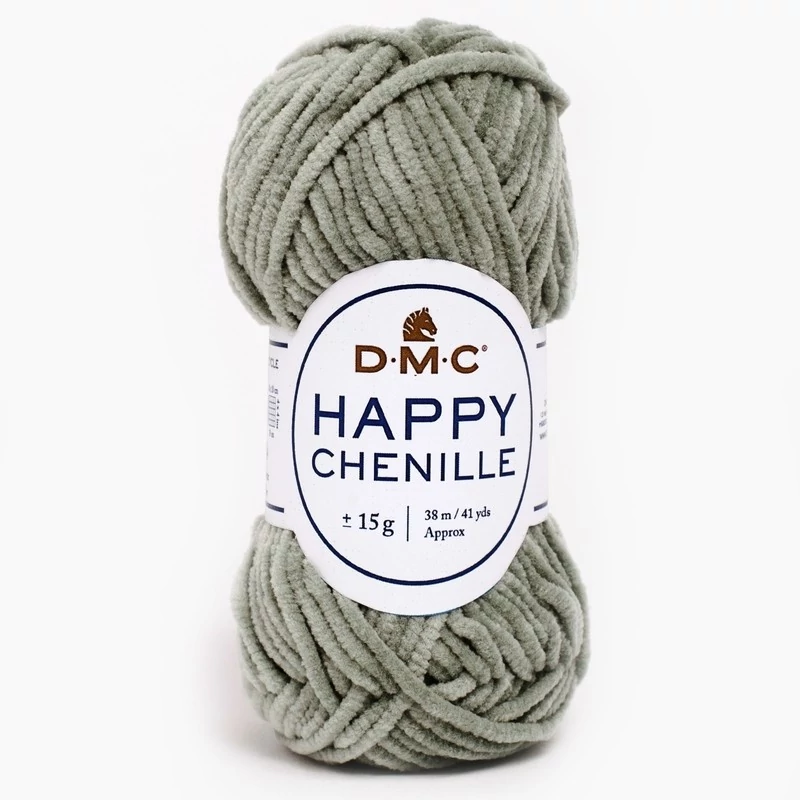 DMC Happy Chenille zseníliafonal 15 g - Mossy iszapzöld