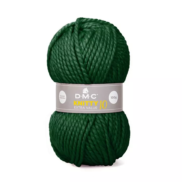 DMC Knitty 10 vastag fonal - Fenyőzöld 839