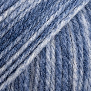DROPS Fiesta zoknifonal PRINT - 38 - BLUE HAZE PRINT