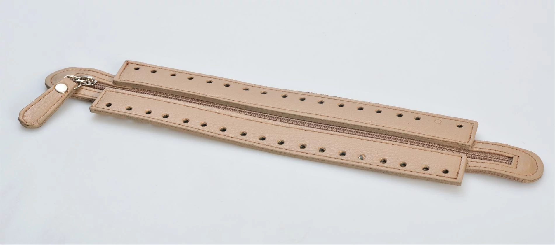 Horgolható cippzár - 30 cm - BEIGE CIGAR